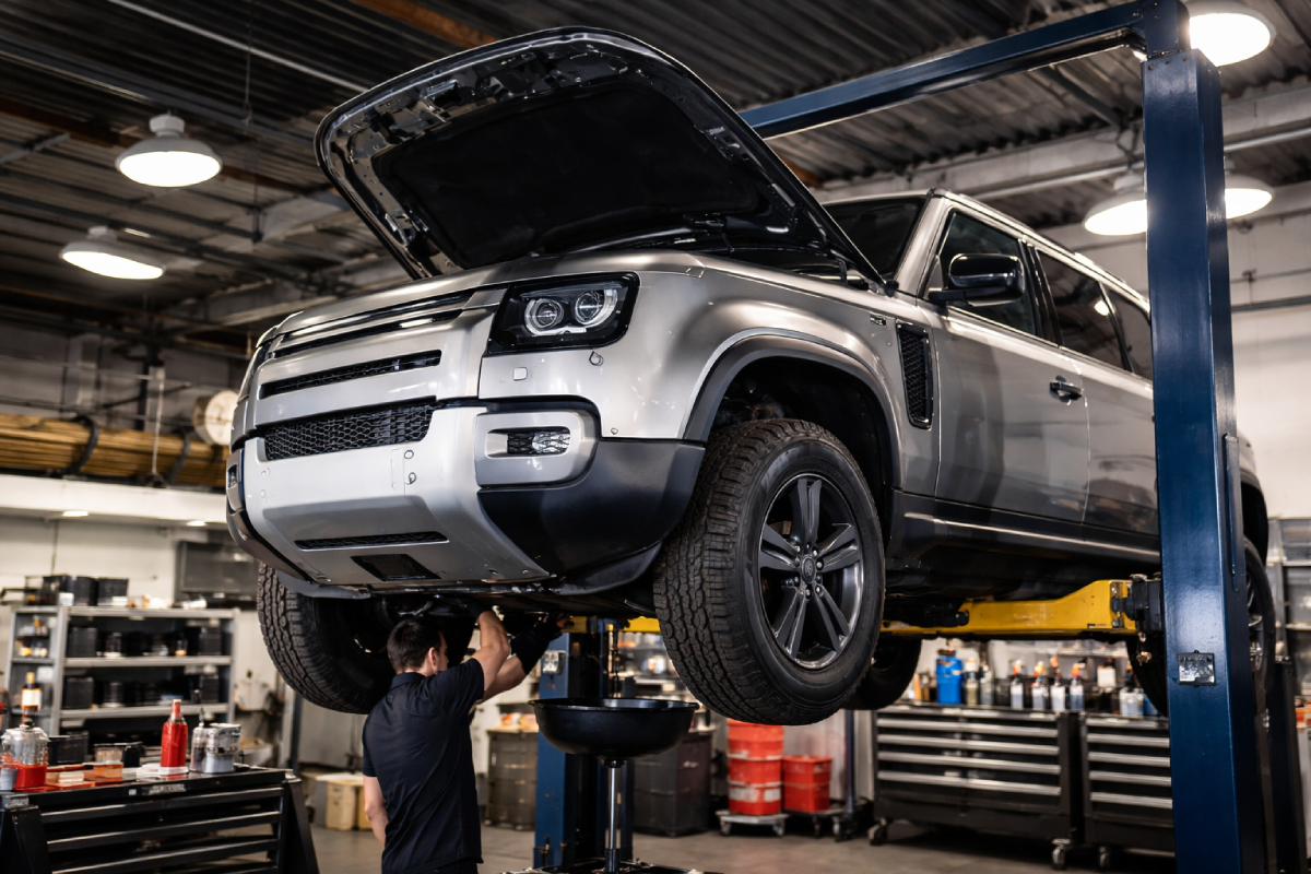 oil change service for Land Rover